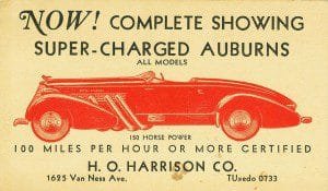 auburn speedster advertisement