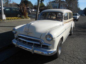 Long hood front end of the 1949 Chevrolet Wagon