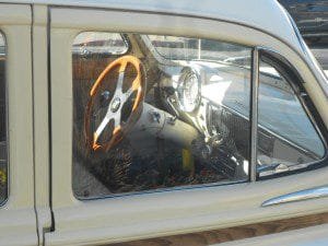 1949 Chevy Woody Wagon dash and front interior