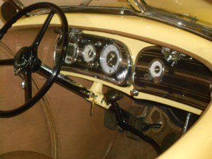 1935 Auburn Speedster interior and dash