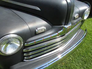 Horizontal grille on the 1946 Fords