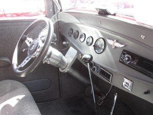 Modified dashboard on 1932 Ford Victoria