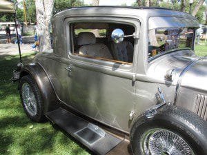 Classic spoked wheels on the 1931 Dodge