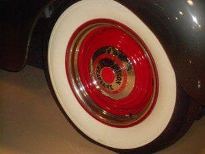 Vintage car wheel