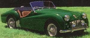 triumph tr 3 british green