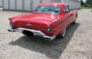 1957 thunderbird tail fins